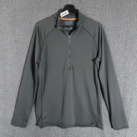 Patagonia Capilene Midweight Zip Neck Pullover Shirt - Men's Size L - Gray - Picture 1 of 8